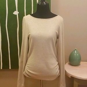 Scoop neck V back shirt Anthropologie NWT
